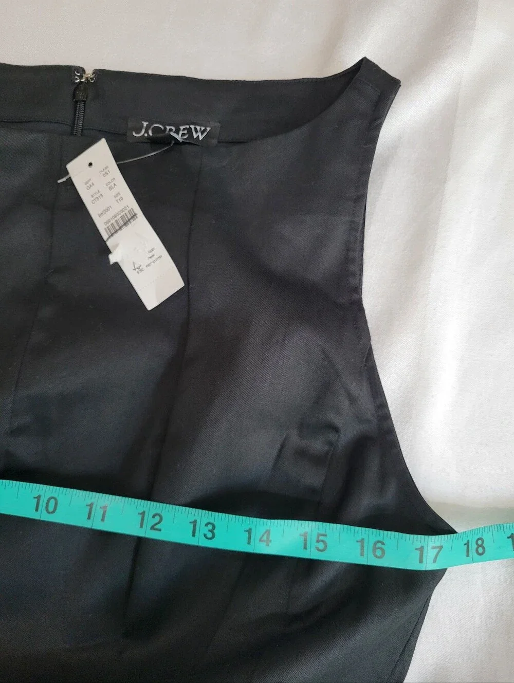 J Crew Pleated mini dress in chino CS969 Size 10 Tall